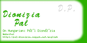 dionizia pal business card